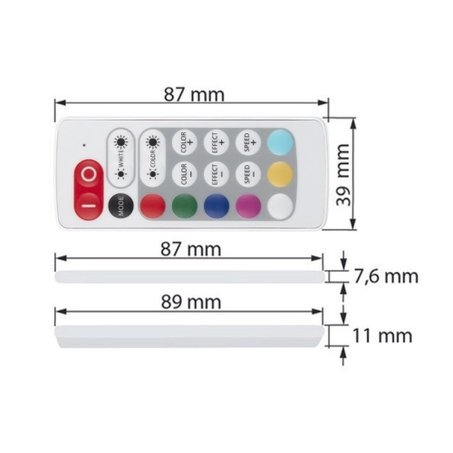 Ovládání LED pásku McLED ML-910.548.14.1 RF Nano pro RGBW LED pásky ovladač + přijímač (obrázek 4)