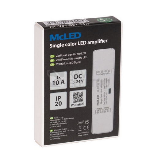Obrázek produktu  Zesilovač signálu McLED ML-950.001.14.0 Nano pro jednobarevné LED pásky 4