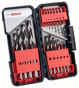 Obrázek produktu Sada vrtáků do kovu 18dílná Bosch Twist Speed ToughBox HSS PointTeQ 2.608.577.350 0