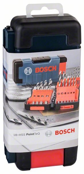 Obrázek produktu Sada vrtáků do kovu 18dílná Bosch Twist Speed ToughBox HSS PointTeQ 2.608.577.350 5