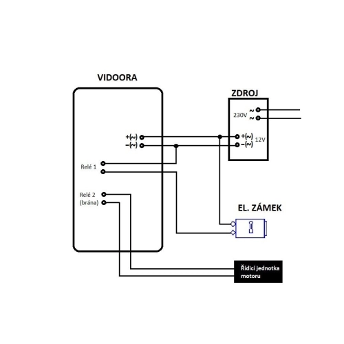 Vstupní panel Urmet Vidoora 75405 s kamerou 1 tlačítko Wifi antracit (obrázek 4)