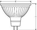 Obrázek produktu LED žárovka GU5,3 MR16 OSRAM PARATHOM 2,6W (20W) teplá bílá (3000K), reflektor 12V 36° 3