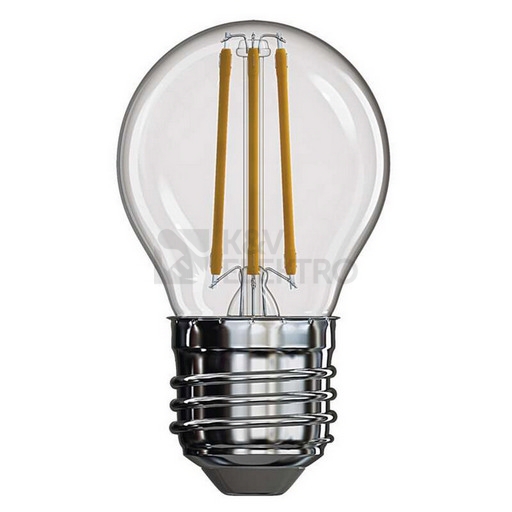 Obrázek produktu LED žárovka E27 EMOS Filament Mini Globe 3,4W (40W) teplá bílá (2700K) ZF1120 0