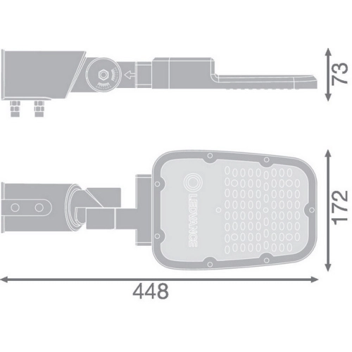Svítidlo veřejného osvětlení LEDVANCE STREETLIGHT AREA SMALL RV20ST LED 45W/740 4000K 6075lm (obrázek 3)