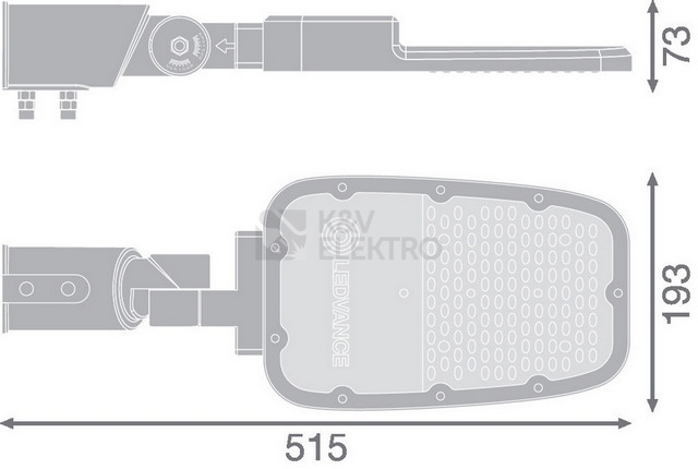 Obrázek produktu LED svítidlo LEDVANCE Streetlight Area Medium RV20ST 65W 2700K teplá bílá 1