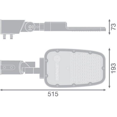 Svítidlo veřejného osvětlení LEDVANCE STREETLIGHT AREA SMALL RV20ST LED 65W/730 3000K 8450lm (obrázek 5)