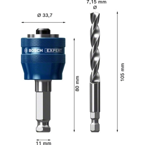 Vrták vyktužováku Bosch EXPERT Power Change Plus HSS-G 7,15x105mm 2.608.900.527 (obrázek 5)