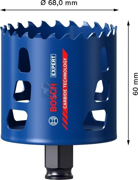 Obrázek produktu Vykružovák průměr 68mm Bosch EXPERT Tough Material 2.608.900.433 12