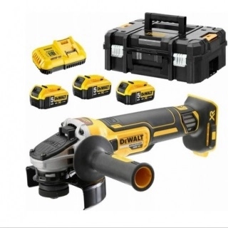 Aku úhlová bruska 125mm DeWALT DCG405P3 18V 3x5Ah