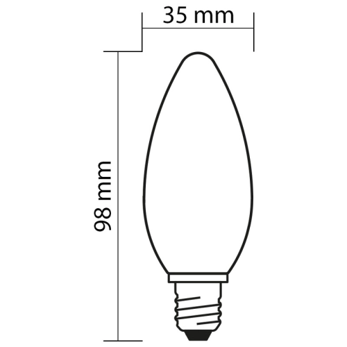 LED žárovka E14 McLED 4,7W (40W) teplá bílá (2700K) svíčka ML-323.032.87.0 (obrázek 5)