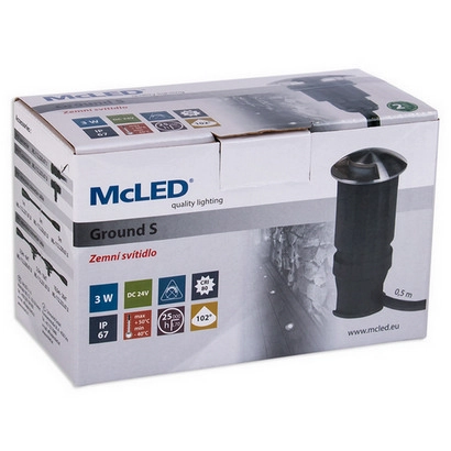 Zemní LED svítidlo McLED Ground S 3W 24VDC 4000K IP67 1x boční 120° 48x100mm ML-514.004.81.3 (obrázek 3)