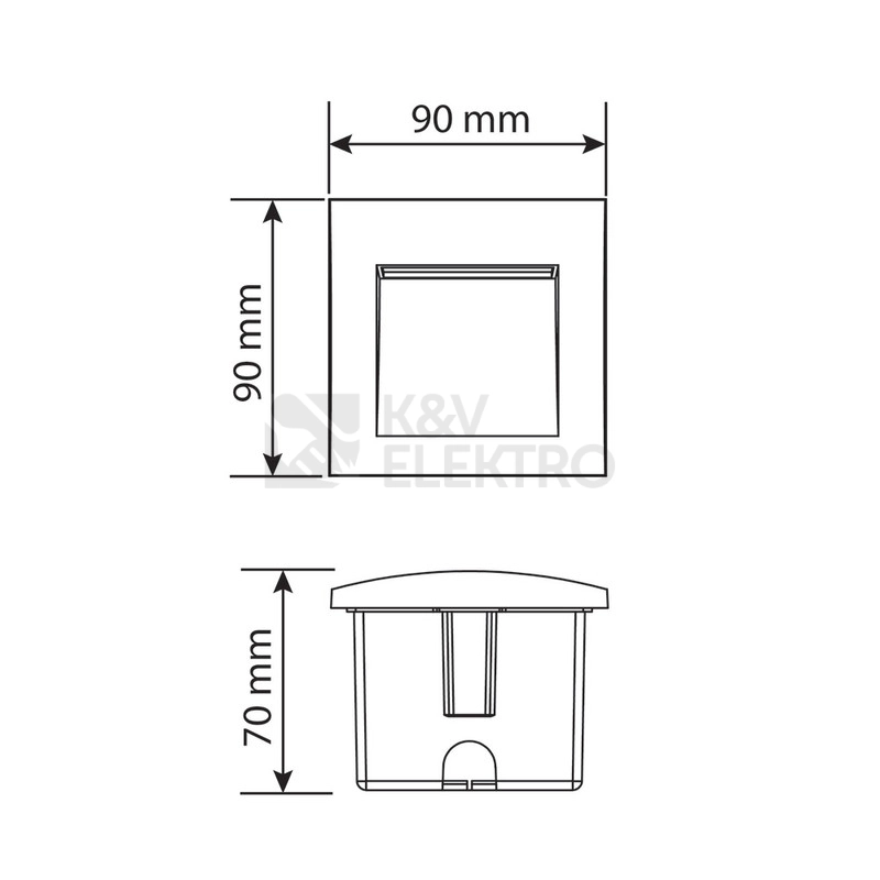 Obrázek produktu Vestavné LED svítidlo McLED Karin G 3W 4000K IP65 šedá ML-517.014.81.0 14