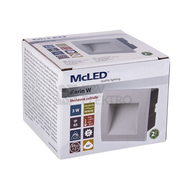 Obrázek produktu Vestavné LED svítidlo McLED Karin W 3W 4000K IP65 bílá ML-517.014.81.1 12