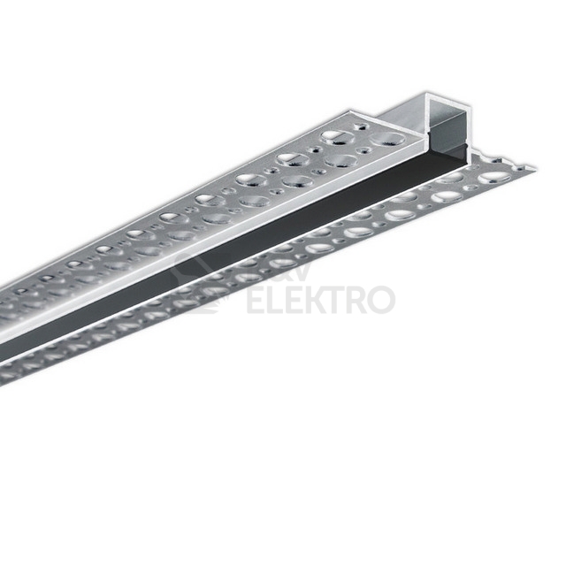 Obrázek produktu Vestavný hliníkový profil McLED AG pro sádrokarton 53x14mm včetně černého difuzoru 2m ML-761.073.43.2 1