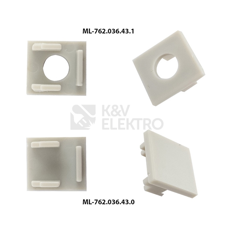 Obrázek produktu Vestavný hliníkový profil McLED AG pro sádrokarton 53x14mm včetně černého difuzoru 2m ML-761.073.43.2 6