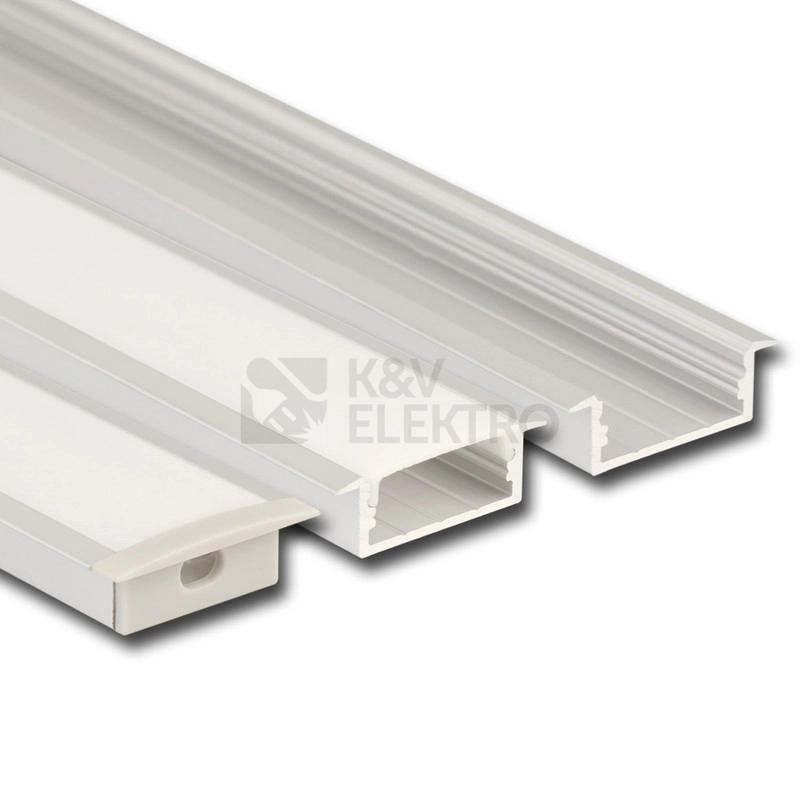 Obrázek produktu Vestavný hliníkový profil McLED VD 30x10mm s matným difuzorem 2m ML-761.080.43.2 0