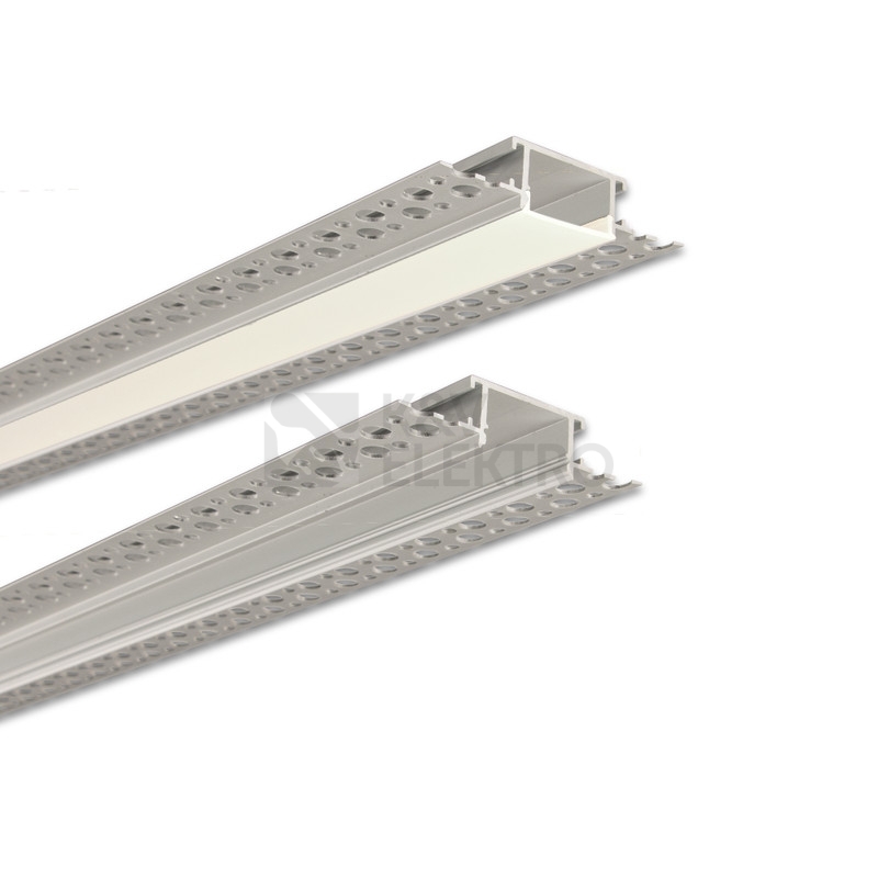 Obrázek produktu Hliníkový profil McLED AZ pro sádrokarton 62x14mm včetně matného difuzoru 2m ML-761.084.43.2 5