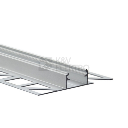 Hliníkový profil McLED pro obklady a dlažbu DG 57x11mm včetně mléčného difuzoru 1m ML-761.332.05.1