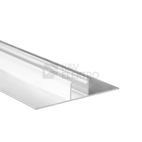 Hliníkový profil McLED pro sádrokartony AA 77x15mm včetně mléčného difuzoru 2m ML-761.334.05.2