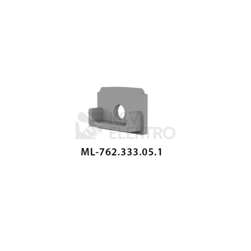 Koncovka LED profilu DH s otvorem McLED ML-762.333.05.1