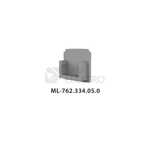 Koncovka LED profilu AA bez otvoru McLED ML-762.334.05.0