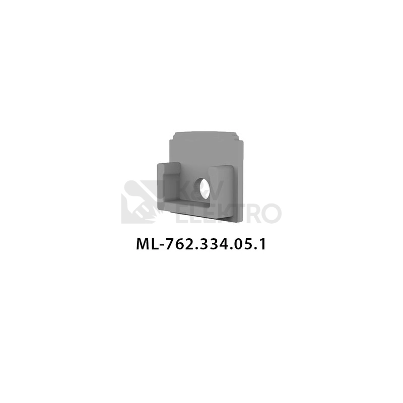 Obrázek produktu Koncovka LED profilu AA s otvorem McLED ML-762.334.05.1 0