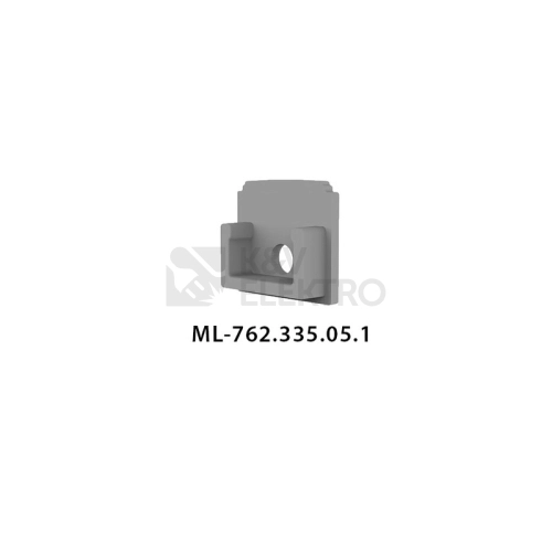 Koncovka LED profilu AW s otvorem McLED ML-762.335.05.1
