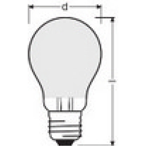 LED žárovka E27 OSRAM 7,5W (75W) teplá bílá (2700K) (obrázek 4)