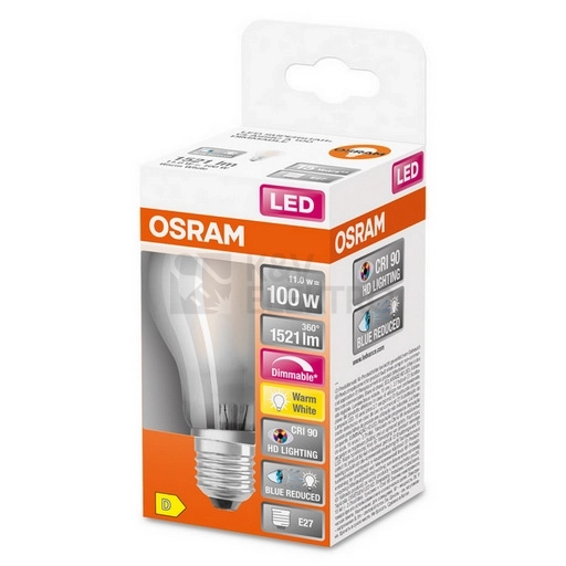 Obrázek produktu LED žárovka E27 OSRAM 11W (100W) teplá bílá (2700K) 1