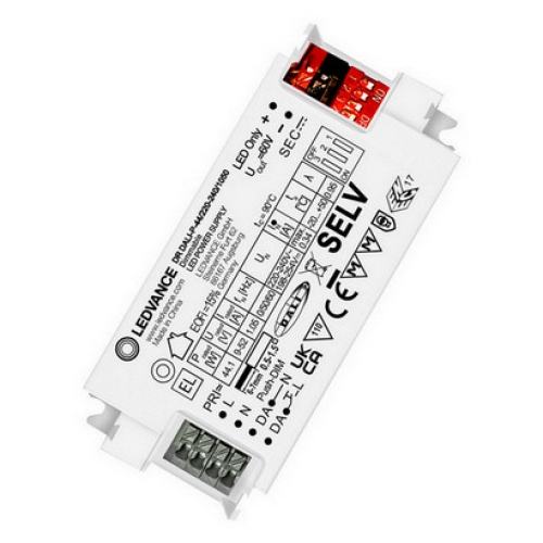 LED driver LEDVANCE s rozhraním pro stmívání typu DALI 44W 9-52V 700/750/800/850/900/950/1000/1050mA