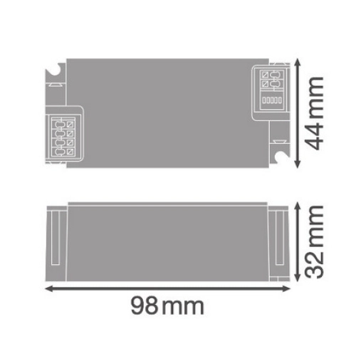 LED driver LEDVANCE s rozhraním pro stmívání typu DALI 44W 9-52V 700/750/800/850/900/950/1000/1050mA (obrázek 4)