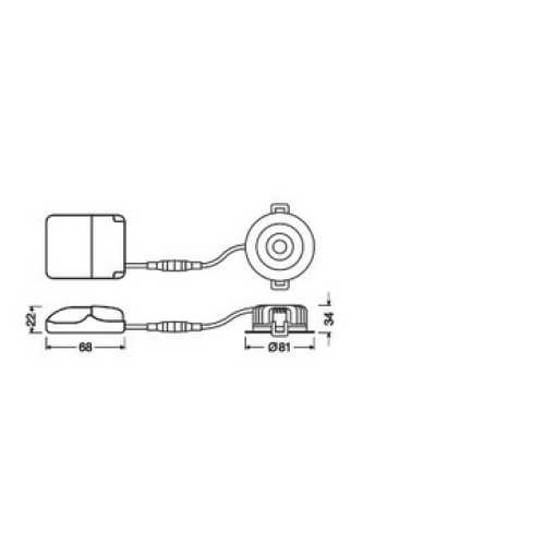 Podhledové LED svítidlo LEDVANCE SPOT AIR FIX IP65 bílé 6W 3000K CRI90 36° stmívatelné (obrázek 3)