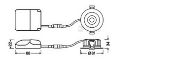 Obrázek produktu Podhledové LED svítidlo LEDVANCE SPOT AIR FIX IP65 bílé 6W 4000K CRI90 36° stmívatelné 2