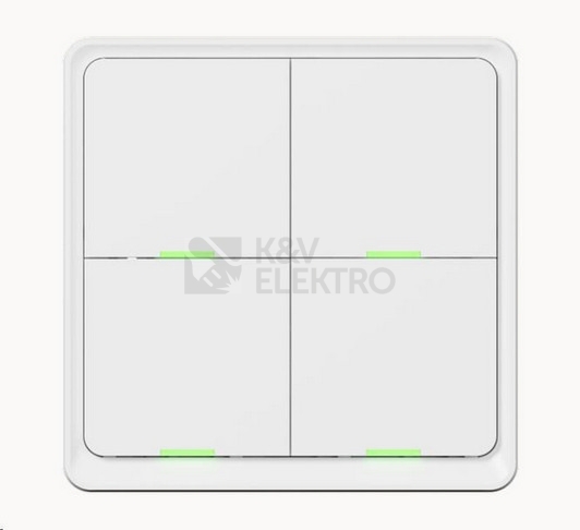 Obrázek produktu Chytrý vypínač - 4 programovatelná tlačítka Tesla Smart TSL-SWI-SCENEZG4 2