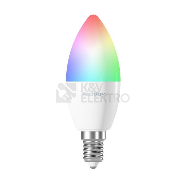 Obrázek produktu Chytrá LED žárovka TechToy Smart TSL-LIG-E14ZB E14 6W RGB+2200-6500K 2