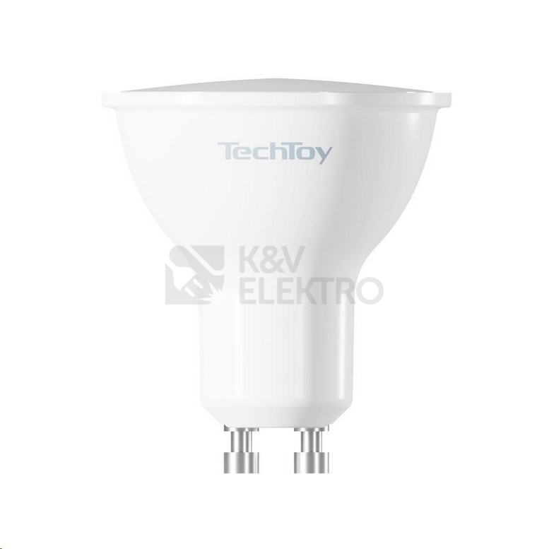 Obrázek produktu Chytrá LED žárovka TechToy Smart TSL-LIG-GU10ZB GU10 4,7W RGB+2200-6500K 3
