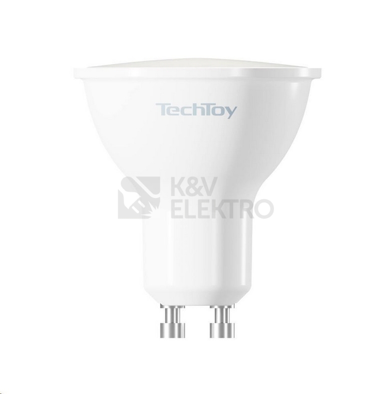 Obrázek produktu Chytrá LED žárovka TechToy Smart TSL-LIG-GU10ZB GU10 4,7W RGB+2200-6500K 4