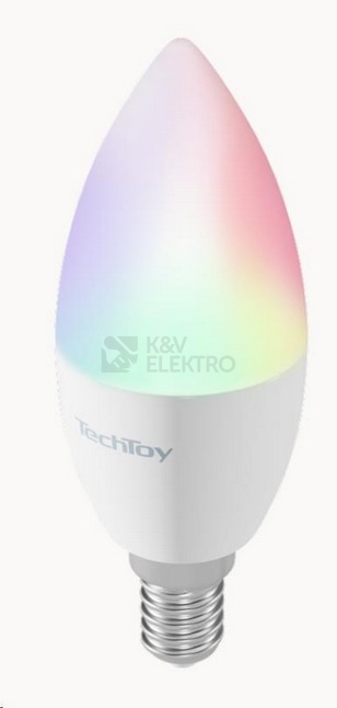 Obrázek produktu Sada 3ks chytrých LED žárovek TechToy Smart TSL-LIG-E14-3PC E14 4,5W RGB+2700-6500K 10