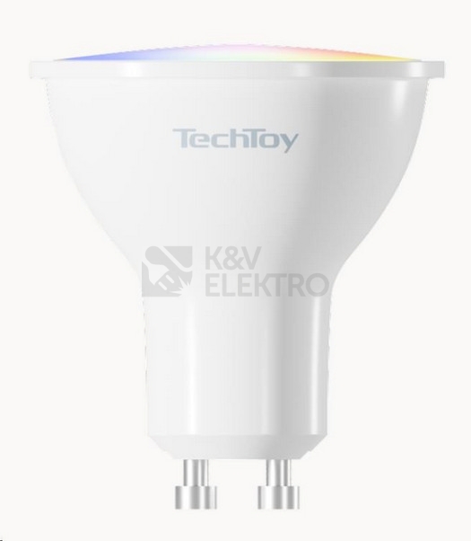 Obrázek produktu Sada 3ks chytrých LED žárovek TechToy Smart TSL-LIG-GU10-3PC GU10 4,5W RGB+2700-6500K 7