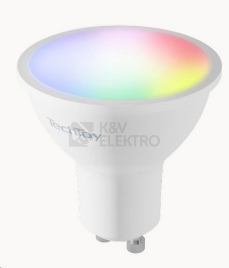 Obrázek produktu Sada 3ks chytrých LED žárovek TechToy Smart TSL-LIG-GU10-3PC GU10 4,5W RGB+2700-6500K 10