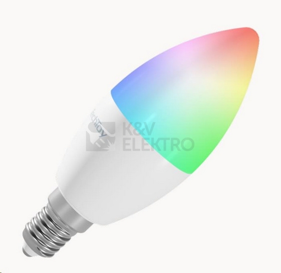 Obrázek produktu Sada 3ks chytrých LED žárovek TechToy Smart TSL-LIG-E14ZB-3PC E14 6W RGB+2700-6500K 2
