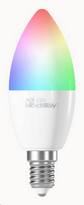 Obrázek produktu Sada 3ks chytrých LED žárovek TechToy Smart TSL-LIG-E14ZB-3PC E14 6W RGB+2700-6500K 7