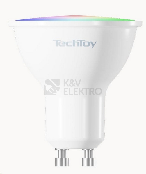 Obrázek produktu Sada 3ks chytrých LED žárovek TechToy Smart TSL-LIG-GU10ZB-3PC GU10 4,5W RGB+2700-6500K 6