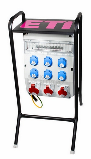Obrázek produktu Zásuvková kombinace ETI EDS16S RCD 6/3 16/32 B chránič 63/003A zásuvky 1x32A 5p 2x16A 5p 6x230V 004483431 (EDS16S RCD 0126/0123) 2