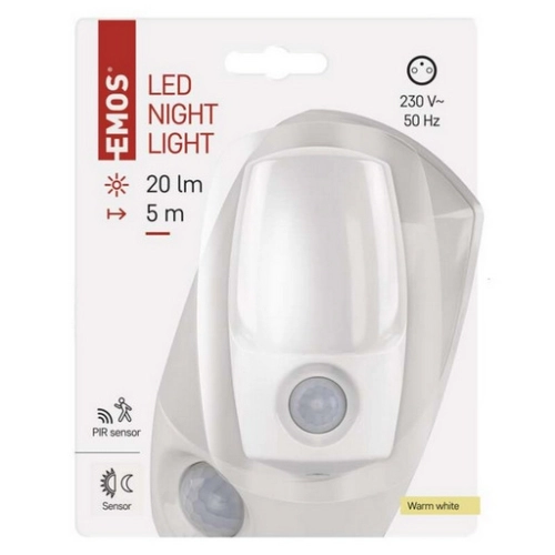 LED noční světlo EMOS P3318 s pohybovým čidlem do zásuvky (obrázek 7)