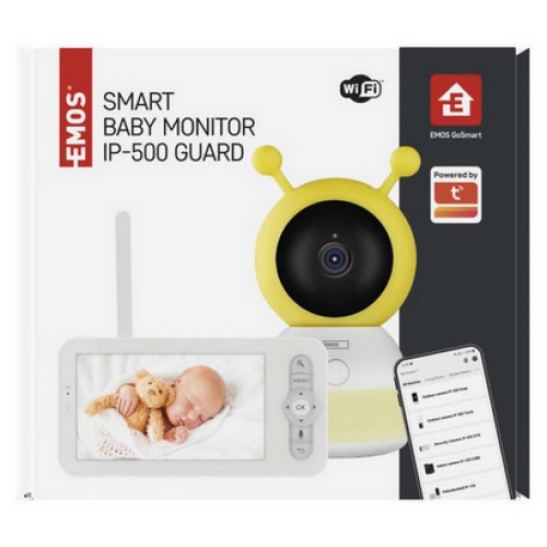 Otočná dětská chůvička EMOS GoSmart IP-500 GUARD s monitorem a wifi H4052
