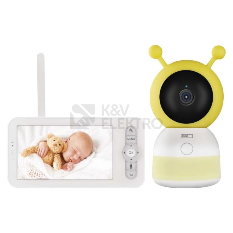 Obrázek produktu Otočná dětská chůvička EMOS GoSmart IP-500 GUARD s monitorem a wifi H4052 15