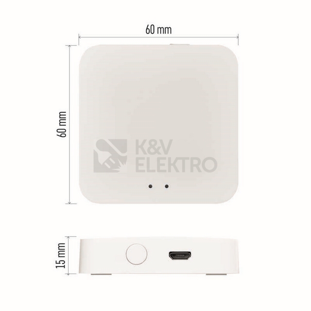 Obrázek produktu Multifunkční ZigBee brána EMOS GoSmart IP-1000Z s Bluetooth a wifi H5001 5
