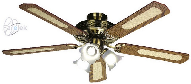 Obrázek produktu Stropní ventilátor Farelek BALEARES H s osvětlením 3xE27 39112470 0