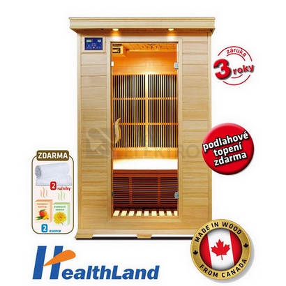 Obrázek produktu Infrasauna DeLuxe 2002 Carbon HEALTHLAND 642002KC 0